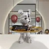 21cm Graffiti Bear Ornament Figurine Home Decoration Animal Statue Keys Storage Shelf Modern Room Sculpture Table Decor Gift