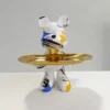 21cm Graffiti Bear Ornament Figurine Home Decoration Animal Statue Keys Storage Shelf Modern Room Sculpture Table Decor Gift