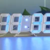 Purchase Products Clock 3D LED Digital Alarm Clock Wall Clock Time/date/temperature For Home/kitchen/office Clocks Decor Garden