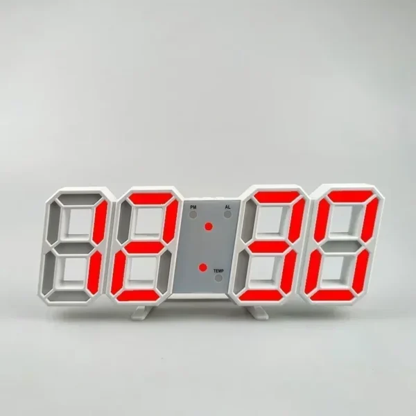 Purchase Products Clock 3D LED Digital Alarm Clock Wall Clock Time/date/temperature For Home/kitchen/office Clocks Decor Garden