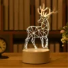 3D Lamp Acrylic USB LED Night Lights Neon Sign Lamp Xmas Christmas Decorations for Home Bedroom Birthday Decor Wedding Gifts