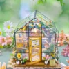 Doll House Kit Mini DIY Flower House Handmade 3D Puzzle Assembly Building Toys Home Bedroom Decoration With Furniture DollHouses