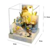 Doll House Kit Mini DIY Flower House Handmade 3D Puzzle Assembly Building Toys Home Bedroom Decoration With Furniture DollHouses