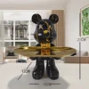 21cm Graffiti Bear Ornament Figurine Home Decoration Animal Statue Keys Storage Shelf Modern Room Sculpture Table Decor Gift