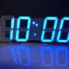 Purchase Products Clock 3D LED Digital Alarm Clock Wall Clock Time/date/temperature For Home/kitchen/office Clocks Decor Garden