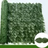 Artificial Ivy Privacy Fence Screen 50x200cm / 1x3m – Faux Green Leaf Hedge Panels for Garden, Balcony & Outdoor Decor