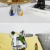 21cm Graffiti Bear Ornament Figurine Home Decoration Animal Statue Keys Storage Shelf Modern Room Sculpture Table Decor Gift